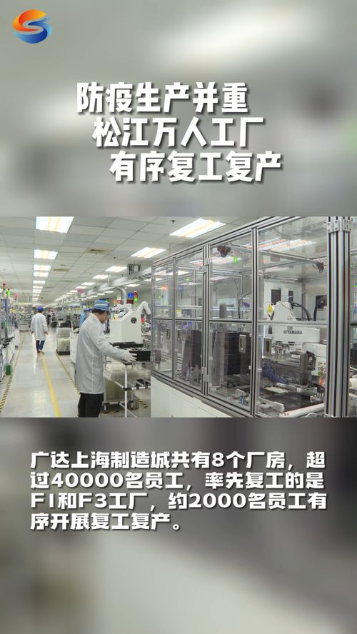 防疫生產并重，松江萬人工廠有序復工復產